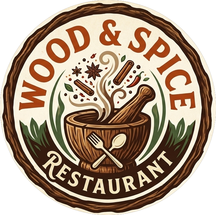 Woods & Spices Restaurant Logo